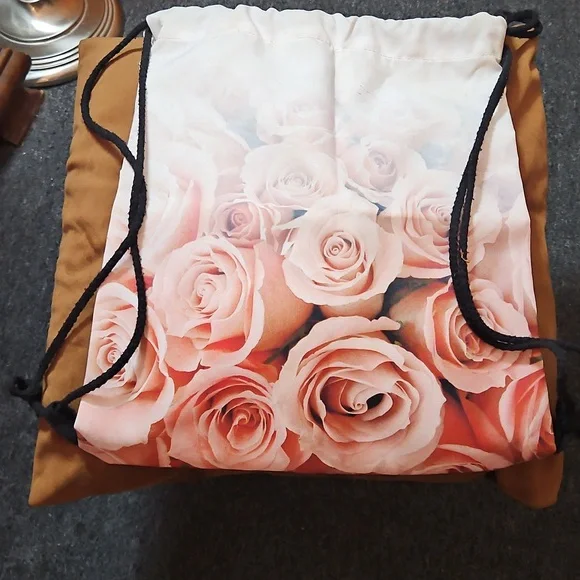 Floral Drawstring Backpack - Picture 1 of 1